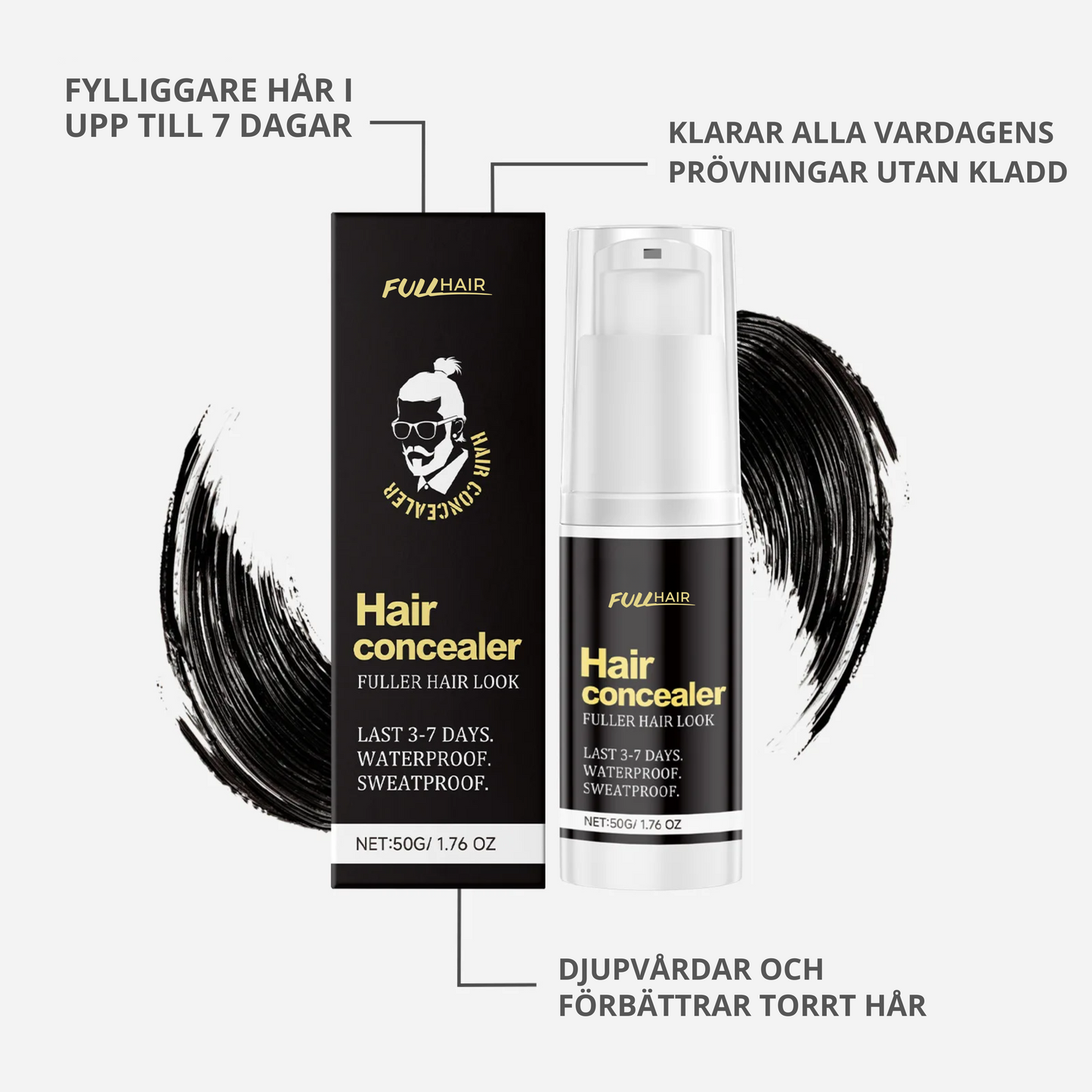 Fullhair - Omedelbart fylligt hår som håller